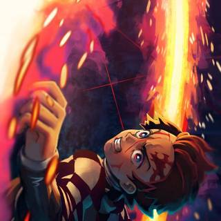 Tanjiro 4k phone wallpaper