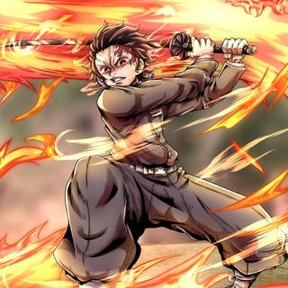 Tanjiro 4k desktop wallpaper