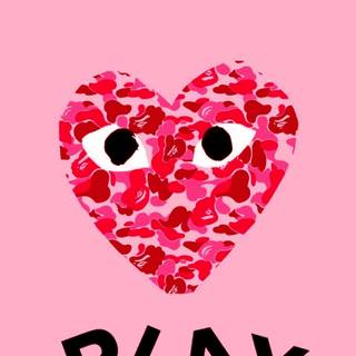 CDG hearts wallpaper