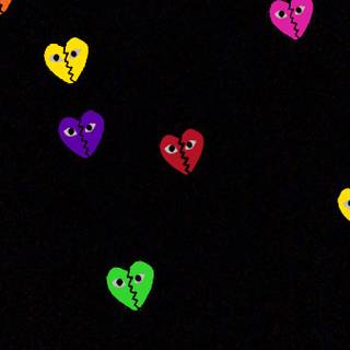 CDG hearts wallpaper