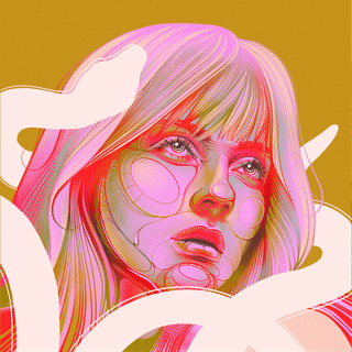 Billie Eilish album cover wallpaper