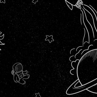 Aesthetic doodle wallpaper