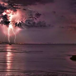 Rain and thunder wallpaper