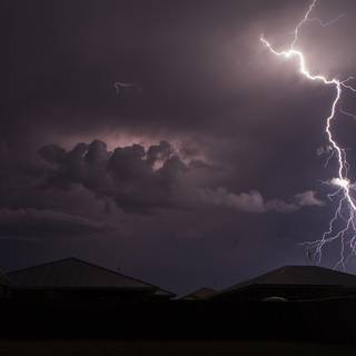 Rain and thunder wallpaper