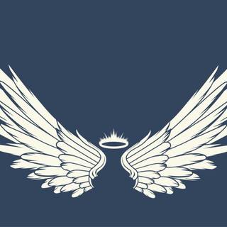 Blue wings wallpaper