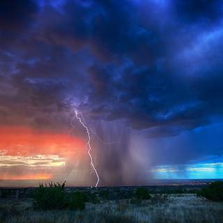 Rain and thunder wallpaper