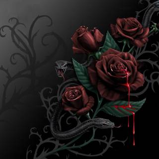 Dripping blood wallpaper