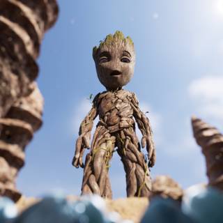 4k Groot wallpaper