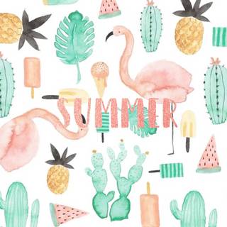 Cute preppy summer wallpaper