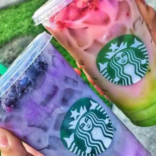 Cute Starbucks summer wallpaper