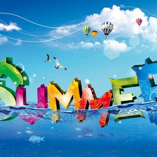 Cute summer time wallpaper