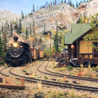 Summer train wallpaper