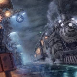 Summer train wallpaper