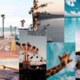 Blue summer laptop wallpaper