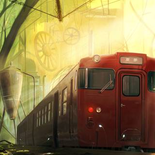 Summer train wallpaper