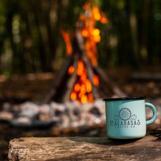 Summer camp fire wallpaper