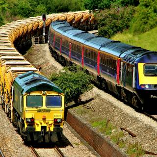 Summer train wallpaper