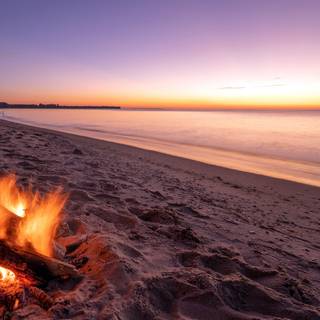 Summer bonfire wallpaper