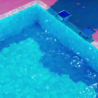 Summer pool aesthetic wallpaper