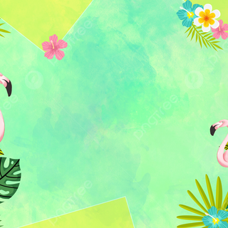 Summer flamingos wallpaper