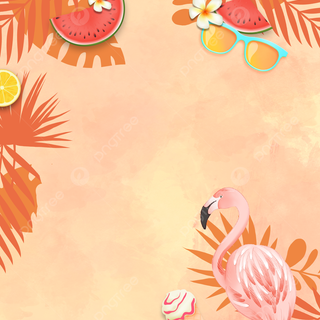 Summer flamingos wallpaper
