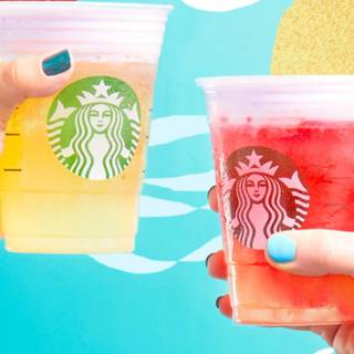 Cute Starbucks summer wallpaper
