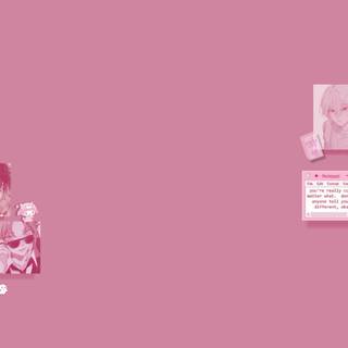 Desktop pink anime wallpaper