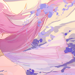 Desktop pink anime wallpaper