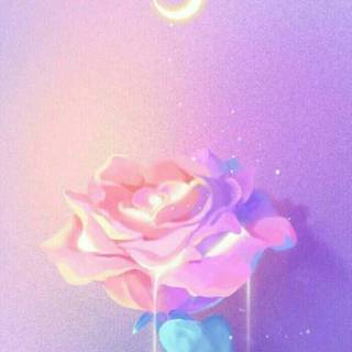 Anime cute flower wallpaper