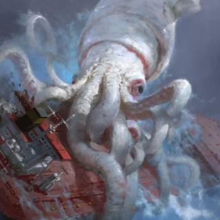 Colossal squid wallpaper