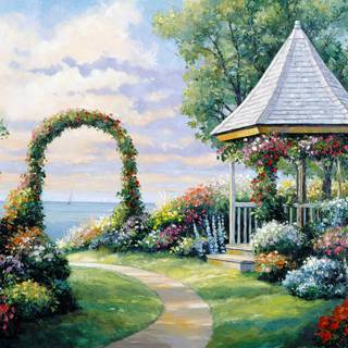 Arbor light wallpaper