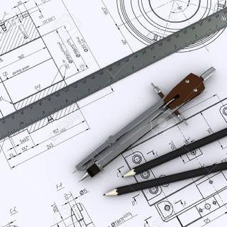 Mechanical drawing wallpaper