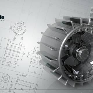 Mechanical drawing wallpaper