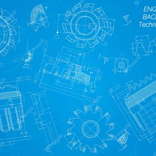Mechanical drawing wallpaper