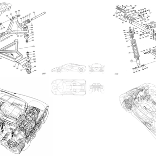 Mechanical drawing wallpaper