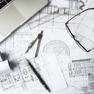 Mechanical drawing wallpaper