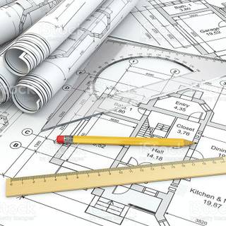 Mechanical drawing wallpaper