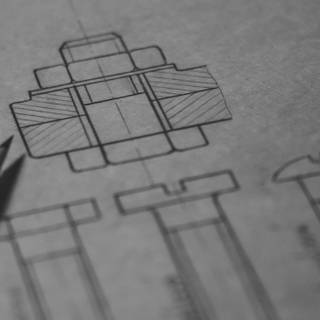Mechanical drawing wallpaper