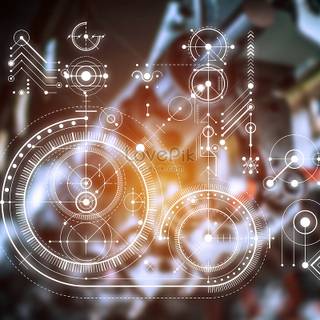 Mechanical drawing wallpaper