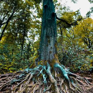 Tree stump wallpaper