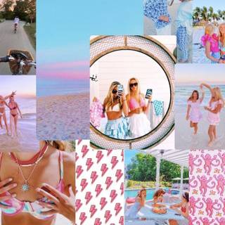 Computer preppy summer wallpaper