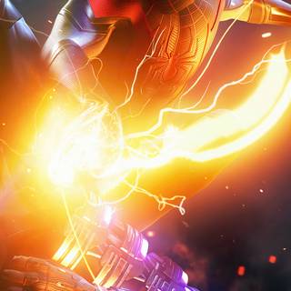 Spider Man fighting wallpaper