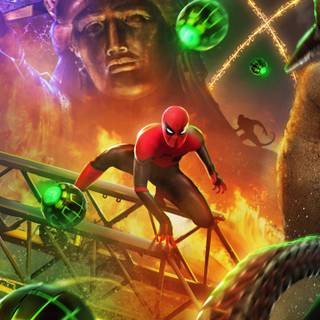 Spider Man fighting wallpaper