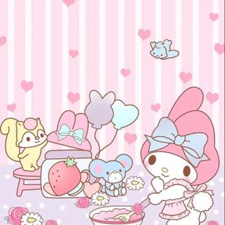 My Melody and Cinnamoroll wallpaper
