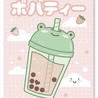 Bunny boba wallpaper