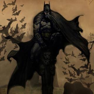 Aesthetic Batman desktop wallpaper