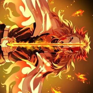 Rengoku Kyojuro 4k Android wallpaper