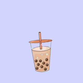Boba aesthetic animal wallpaper