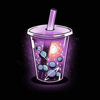 Purple boba tea wallpaper