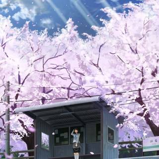 Purple anime horizontal wallpaper